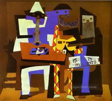 Pablo Picasso Painting - Tres músicos 2 1921 Pablo Picasso